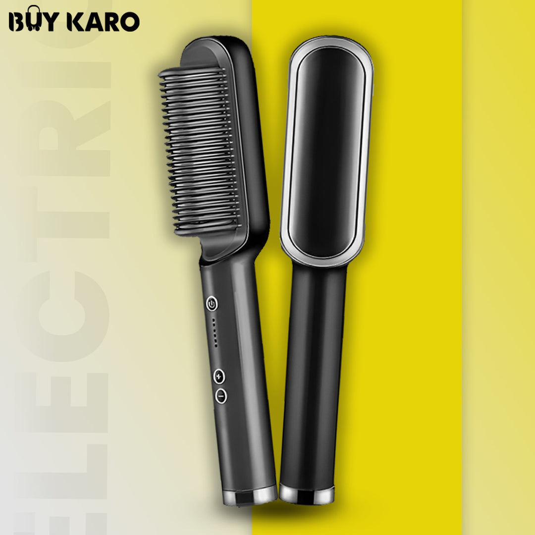 Electric Hair Straightening Brush - Buy Karo - Buykaro